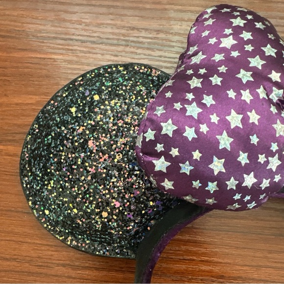 Disney Parks 2020 Minnie Ears Headband Midnight Magic Sparkle Celestial EUC - Picture 2 of 10
